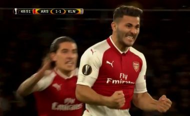 Arsenali barazon ndaj Kolnit me golin e bukur të Kolasinacit (Video)