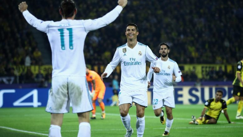 Real Madridi fiton për herë të parë ndaj Dortmundit si mysafir me spektaklin e Ronaldos (Foto/Video)