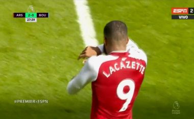 Lacazette me supergol dyfishon epërsinë e Arsenalit ndaj Bournemouthit (Video)