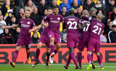 Man City ‘demolon’ Watfordin, blindon pozitën e parë në Ligën Premier (Video)