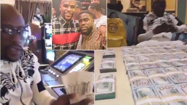 Sa me fat është Mayweather – pasi fitoi 350 milionë dollarë në boks, fiton edhe ‘Jackpot’ prej 100 mijë dollarë në Kazino (Foto)