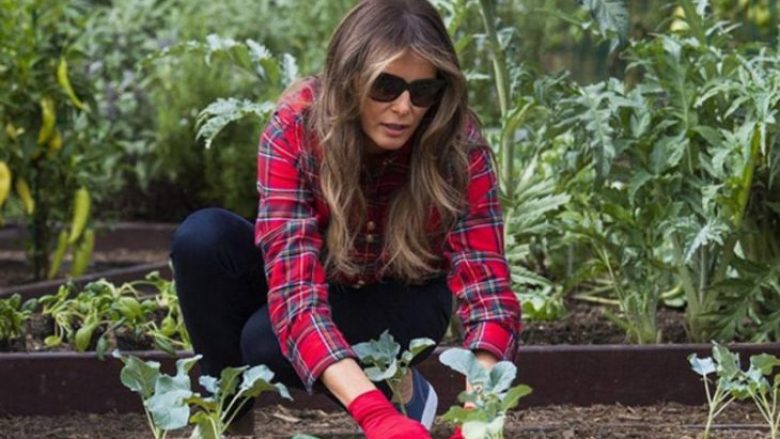 Melania Trump punon bahçen e veshur me një këmishë me çmim marramendës (Foto)