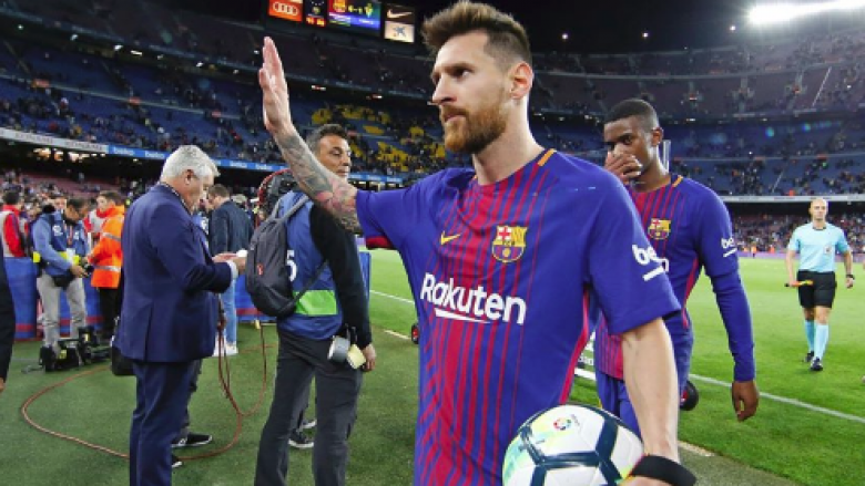 Messi i kënaqur pas fitores dhe katër golave