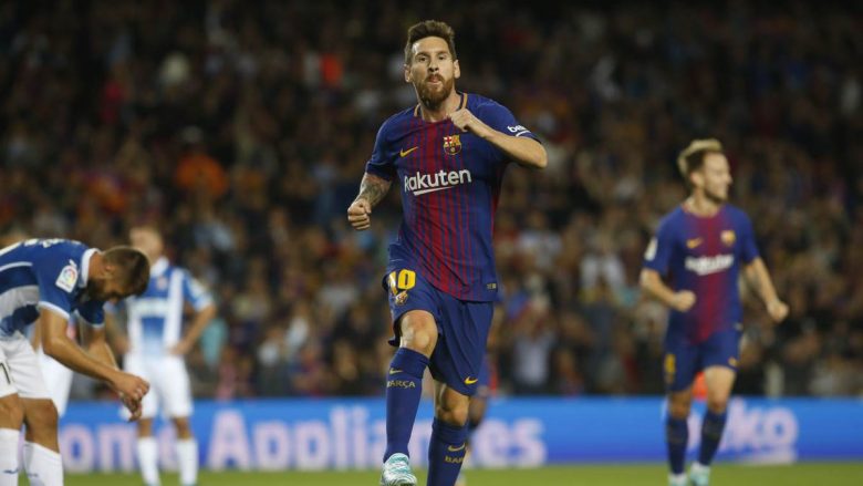 Messi shënon përsëri, Barça dyfishon epërsinë ndaj Espanyolit (Video)