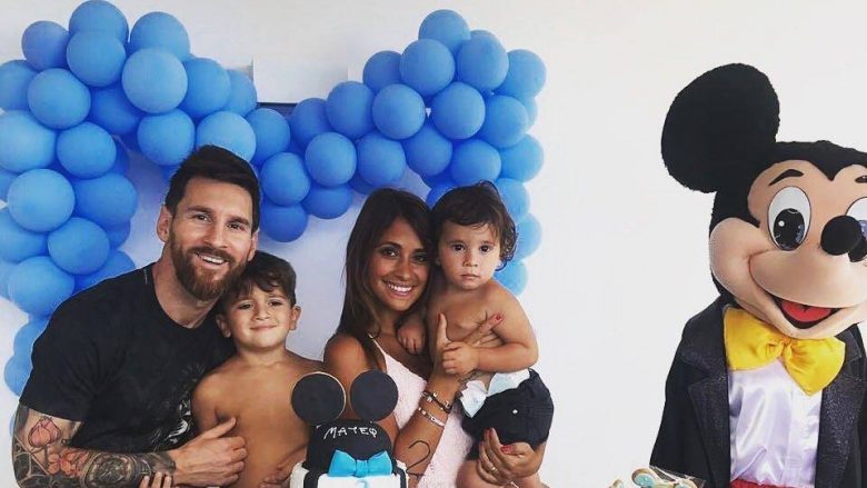 Familja Messi feston ditëlindjen e dytë të djalit Mateos (Foto)