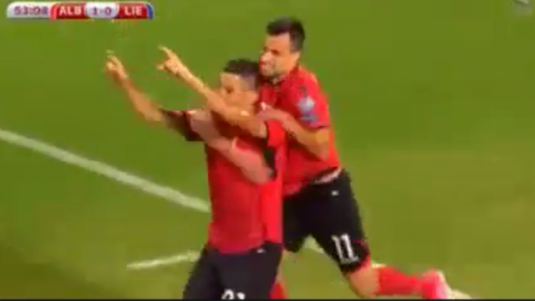 Shqipëria kalon në epërsi me golin e Roshit (Video)
