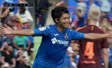 Getafe befason Barcelonën me golin e ‘çmendur’ të Shibasakit (Video)