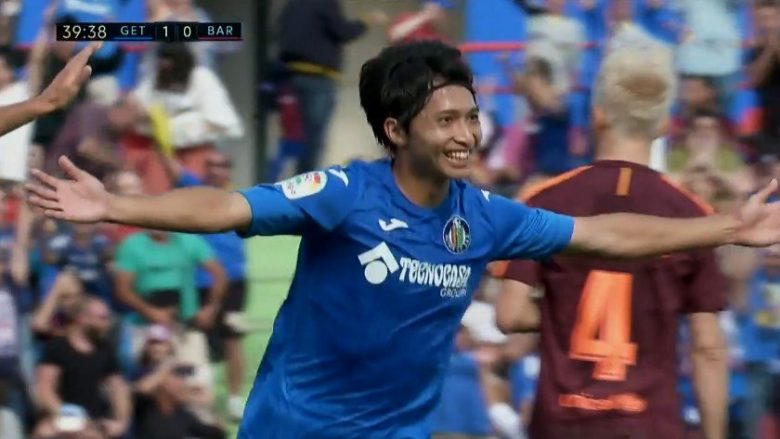 Getafe befason Barcelonën me golin e ‘çmendur’ të Shibasakit (Video)