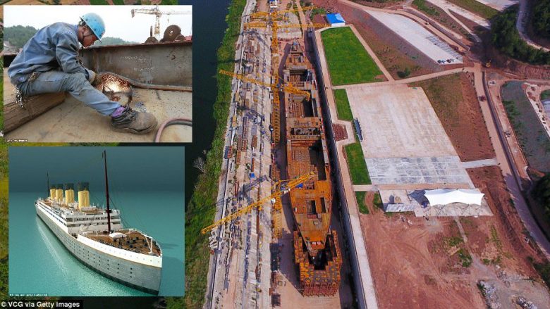 Një kopje e “Titanikut” po ndërtohet në Kinë, do të kushtojë 140 milionë dollarë (Foto)