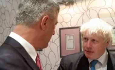 Thaçi takoi Sekretarin e Jashtëm britanik, Boris Johnson