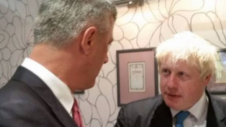 Thaçi takoi Sekretarin e Jashtëm britanik, Boris Johnson