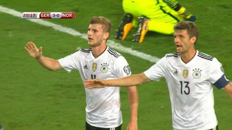 Gjermania shënon edhe golin e katërt, përsëri Werner (Video)