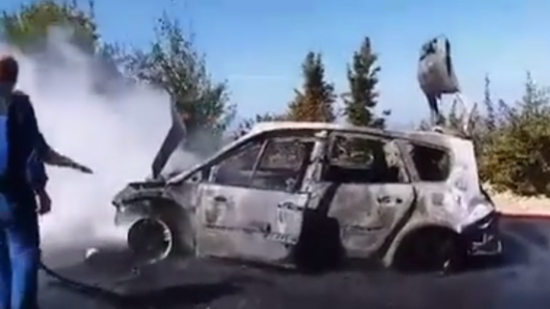Digjen katër vetura, shuhet zjarri te poligoni i vjetër në Shkup