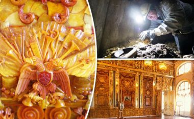 “Zbulohet” thesari më i madh rus: Besohej se dhoma e qelibartë ishte shkatërruar, por është “gjetur” në bunkerin nëntokësor të nazistëve (Foto/Video)