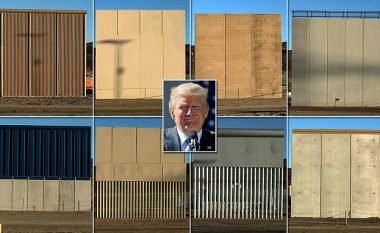 Prezantohen tetë prototipet për murin e Trumpit që do të ndërtohet përgjatë vijës kufitare SHBA-Meksikë (Foto/Video)