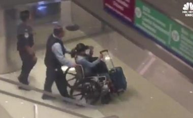 Arrin në SHBA e dashura e autorit të masakrës së Las Vegasit, pritet në aeroport nga FBI-ja (Foto/Video)