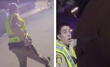 Policia publikon pamjet e momenteve të para të masakrës së Las Vegasit (Video)