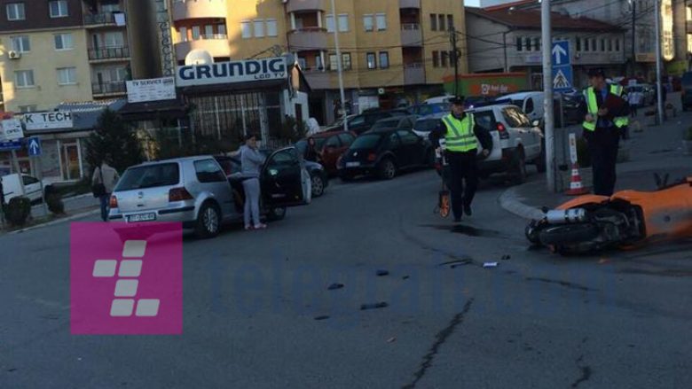 Aksident trafiku në Prishtinë (Foto)