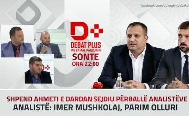 Live në RTV Dukagjini: “Debat D Plus” me Shpend Ahmetin e Dardan Sejdiun (Video)