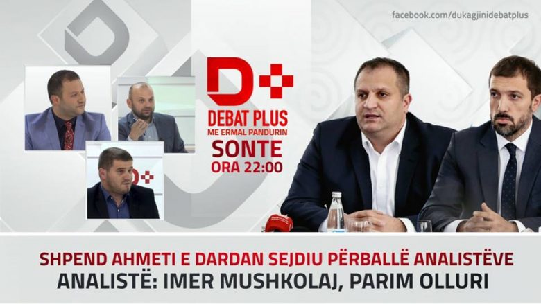 Live në RTV Dukagjini: “Debat D Plus” me Shpend Ahmetin e Dardan Sejdiun (Video)