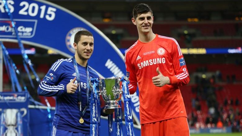 Chelsea prioritet vazhdimin e kontratave të Hazard dhe Courtois