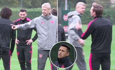 Për dallim nga të tjerët, Alexis dhe Wenger nuk folën për dore në stërvitje (Foto/Video)