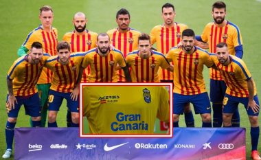 Barça – Las Palmas, mesazhet ‘e fshehta’ që klubet i dhanë me fanellat e tyre (Foto)