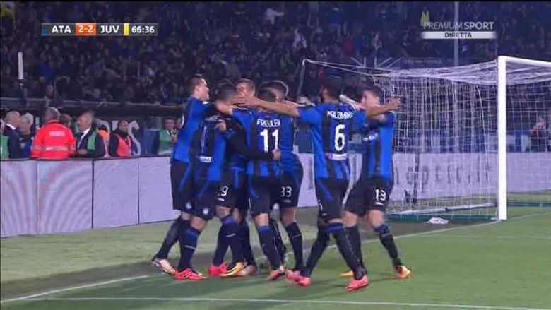 Atalanta e barazon rezultatin ndaj Juves, minuta pasi Zonjës së Vjetër iu anulua një gol nga VAR (Video)