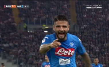 Insigne kalon Napoli në epërsi ndaj Romës (Video)