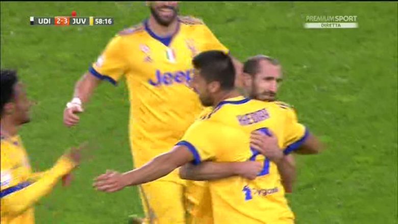 Vjen dhe goli i dytë i Khediras ndaj Udineses (Video)