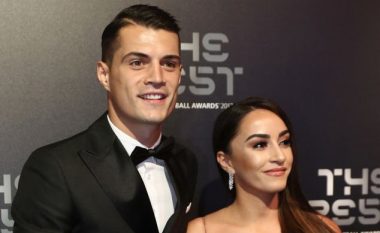 Granit Xhaka fle në krah të të fejuarës (Foto)