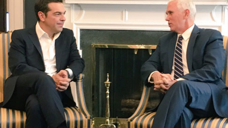 Tsipras në takim me Pence, diskutojnë edhe për Maqedoninë