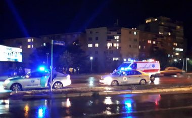 Aksident në Prishtinë, Policia e ambulanca në vendin e ngjarjes