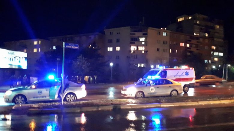 Aksident në Prishtinë, Policia e ambulanca në vendin e ngjarjes