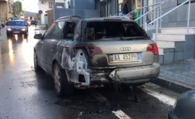 Për herë të dytë shkrumbohet “Audi A4” përpara Bashkisë së Vlorës
