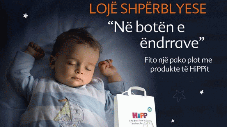 HiPP sjellë lojën shpërblyese “Në botën e ëndrrave” dedikuar foshnjeve