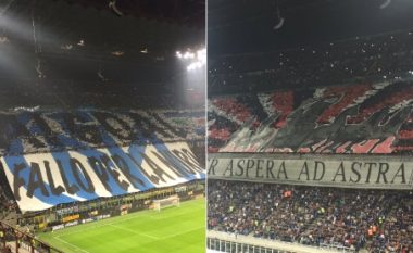 Koreografitë e tifozëve të Interit dhe Milanit në Derby della Madonnina (Foto)