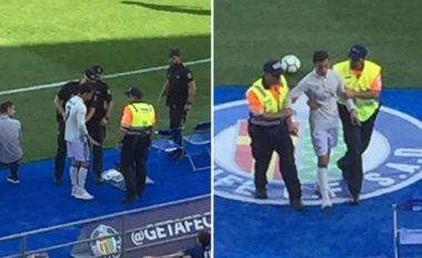 Mund t’ju ketë ikur, momenti kur tifozi hyn në fushë për ta përqafuar Ronaldon në ndeshje ndaj Getafes (Foto/Video)  