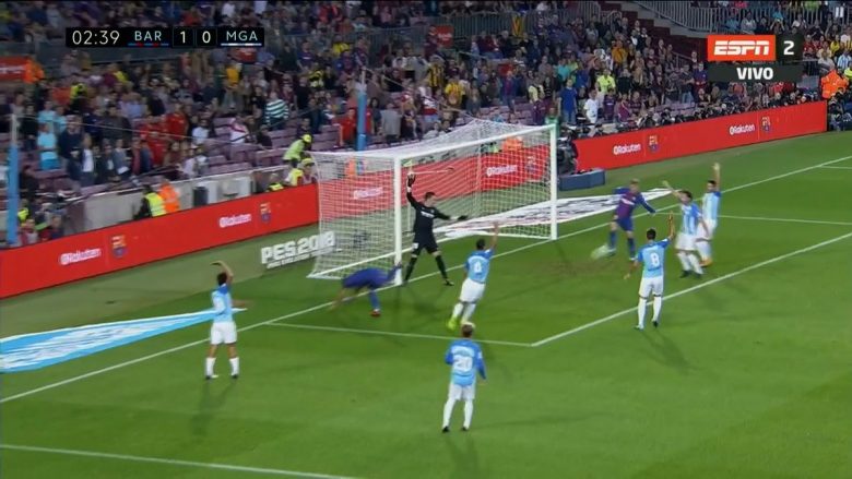 Deulofeu kalon Barçën në epërsi me një gol të bukur me thembër (Video)