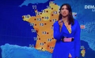 Dua Lipa prezanton motin në televizionin francez: Moti në Kosovë është 22 gradë celsius (Video)