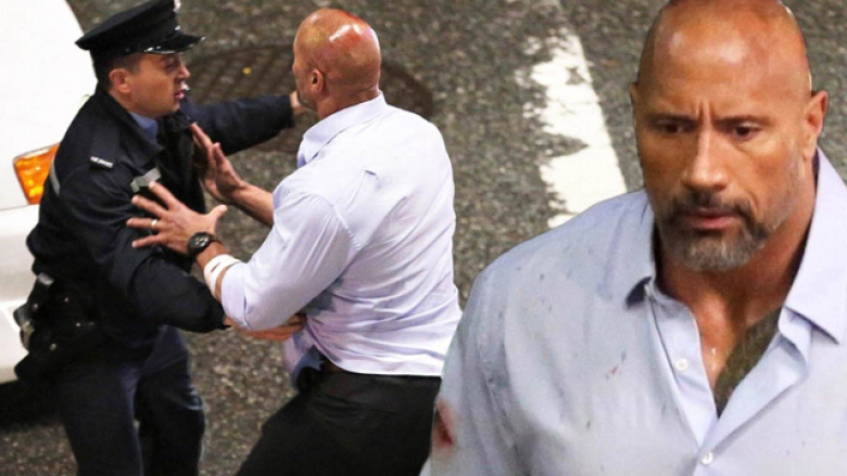 Dwayne Johnson grushton policinë i zemëruar në xhirimet e filmit të ri “Skyscraper” (Foto)