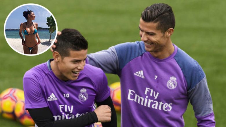 Cristiano Ronaldo “mblesëri” për James Rodriguez (Foto)