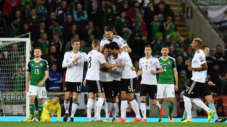 Gjermania vazhdon me të gjitha fitore në kualifikime, mposht edhe Irlandën e Veriut (Video)