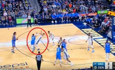 Westbrook e përplas për parketi basketbollistin serb, Jokic (Video)