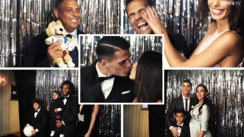 Ajo që nuk u pa në ceremoninë e ‘The Best’: Xhaka puthë të dashurën, Ronaldo pozon me ariun pelush, Alves i disponuar (Video)