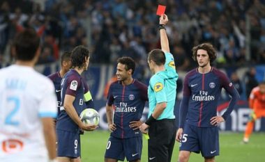 Neymar dënohet me një ndeshje mos-lojë pas kartonit të kuq ndaj Marseille