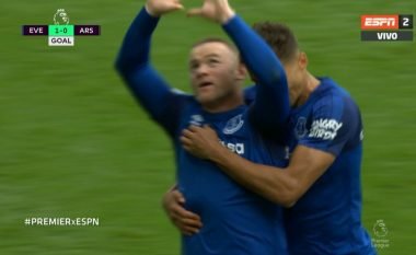 Rooney me supergol kalon Evertonin në epërsi ndaj Arsenalit (Video)