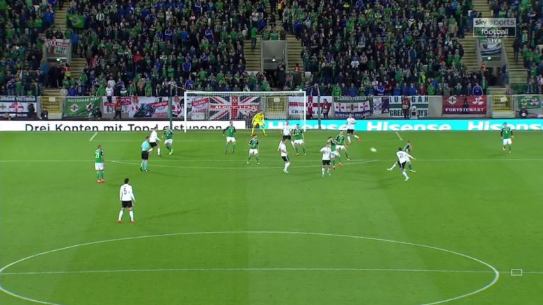 Rudy shënon supergol, Gjermania në epërsi ndaj Irlandës së Veriut (Video)