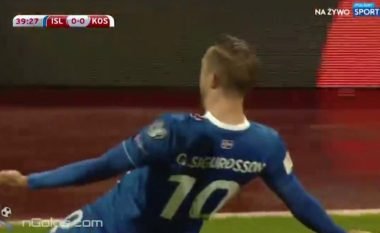Sigurdsson kalon Islandën në epërsi ndaj Kosovës (Video)