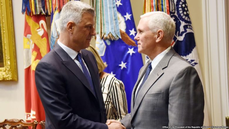 Thaçi tregon se cilat ishin kërkesat e tij në takim me zëvendëspresidentin amerikan, Mike Pence (Video)